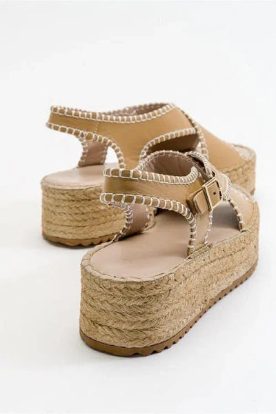 Forever & Always Shoes Bellezza Leather Platform Sandal