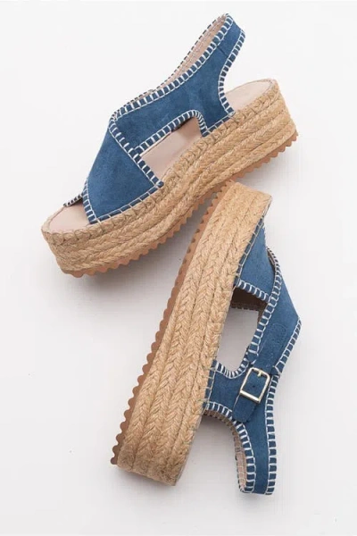 Forever & Always Shoes Bellezza Leather Platform Sandal