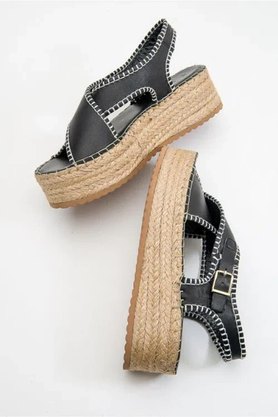 Forever & Always Shoes Bellezza Leather Platform Sandal