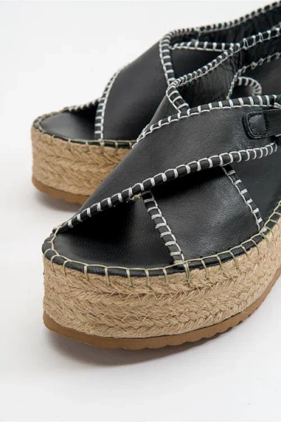 Forever & Always Shoes Bellezza Leather Platform Sandal