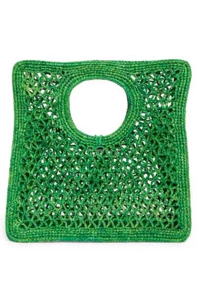 Jacquemus Le Petit Carre Spiaggia Raffia Tote Bag
