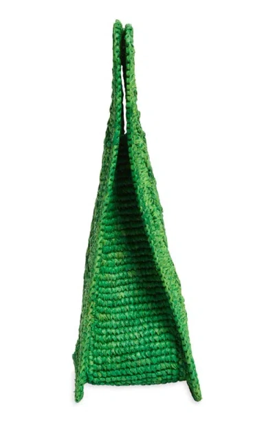 Jacquemus Le Petit Carre Spiaggia Raffia Tote Bag