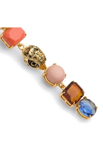 Kurt Geiger London Mixed Crystal & Semiprecious Stone Linear Drop Earrings