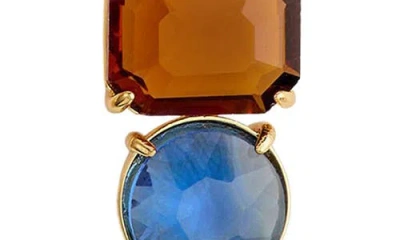 Kurt Geiger London Mixed Crystal & Semiprecious Stone Linear Drop Earrings