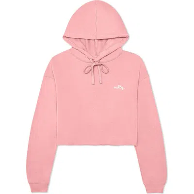 Dalix Womens Salty Midweight Fleece Cropped Hooded Sweatshirt