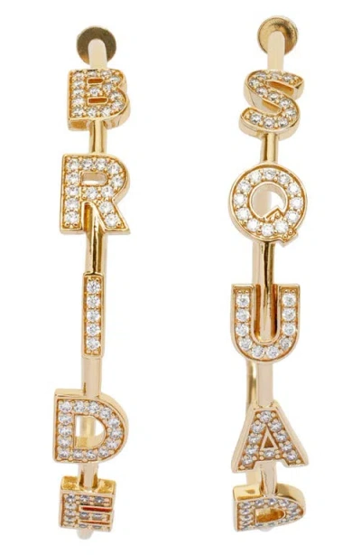 Kleinfeld Bride Squad Crystal Hoop Earrings