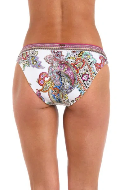 L'agence Nicole Bright Paisley Bikini Bottoms