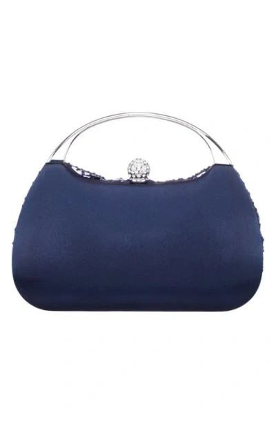 Nina Croc Embossed Minaudière