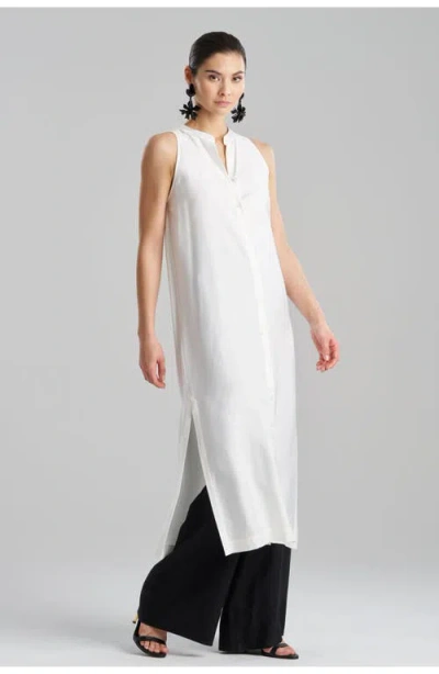 Natori Cotton Silk Twill Sleeveless Tunic
