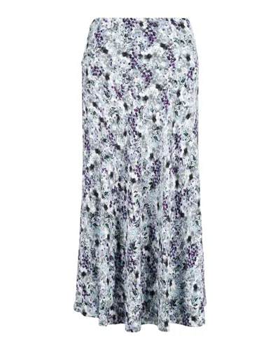 ERDEM ERDEM FLORAL PRINT MIDI SKIRT IN MULTICOLOR VISCOSE 