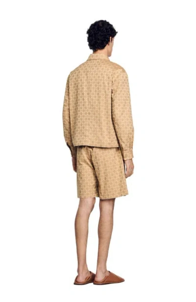 Sandro Square Cross Zip Up Jacket
