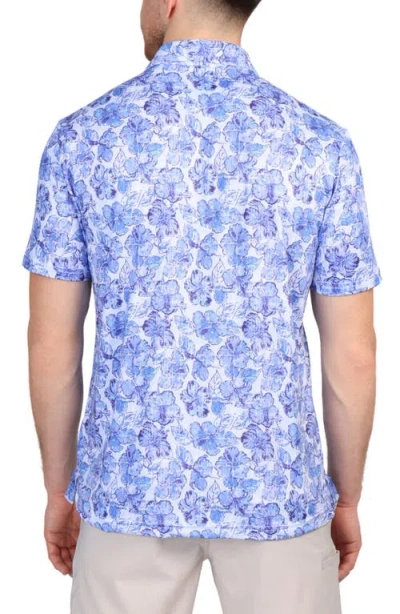 Shop Tailorbyrd Hibiscus Print Performance Polo