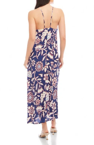 Fifteen Twenty Sera A Line Midi Dress In Prt In Blue
