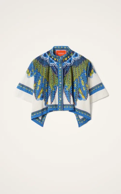 La Doublej Mini Foulard Shirt In Chakra Placee