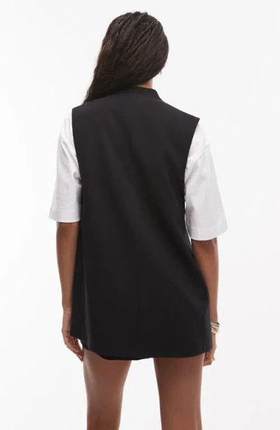 Topshop Chuck On Blazer Vest
