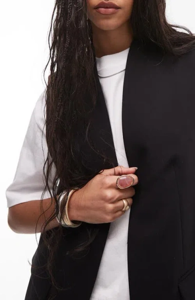 Topshop Chuck On Blazer Vest