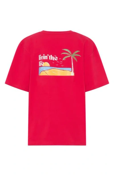 Tiny Tribe Kids' Livin' The Life Cotton Graphic T-shirt