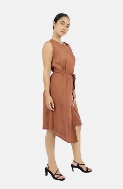 1people-us Funchal Asymmetric Wrap Dress