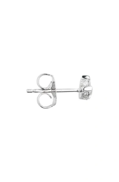 Maria Tash Engraved Diamond Lotus Single Stud Earring