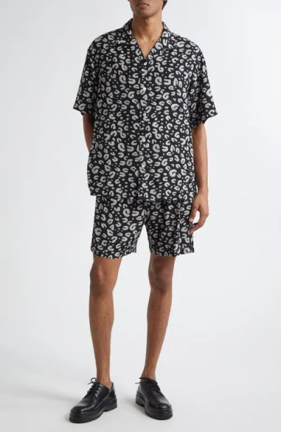 Takahiromiyashita The Soloist Takahiromiyashita Thesoloist. Leopard Print Oversize Camp Shirt