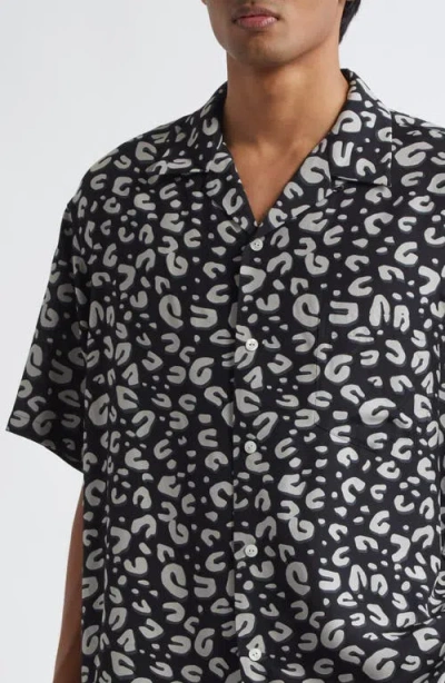 Takahiromiyashita The Soloist Takahiromiyashita Thesoloist. Leopard Print Oversize Camp Shirt