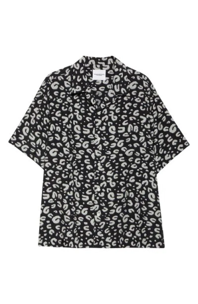 Takahiromiyashita The Soloist Takahiromiyashita Thesoloist. Leopard Print Oversize Camp Shirt