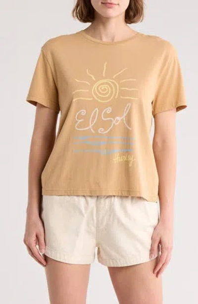 Hurley The Sun Graphic T-shirt In Brown