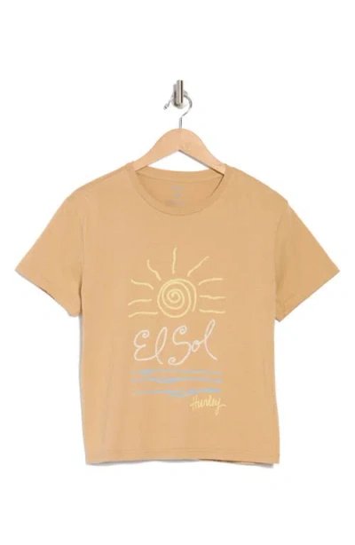Hurley The Sun Graphic T-shirt In Brown
