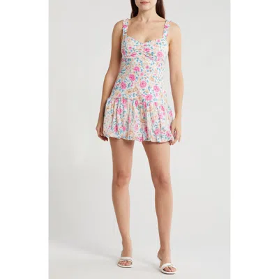 Lush Floral Bubble Dress