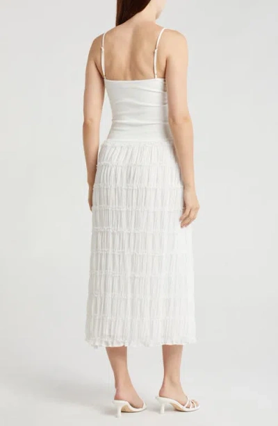 Lush Mixed Media Tiered Sundress