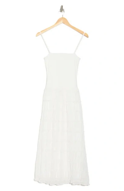 Lush Mixed Media Tiered Sundress