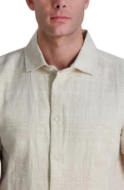 Karl Lagerfeld Textured Short Sleeve Woven Shirt