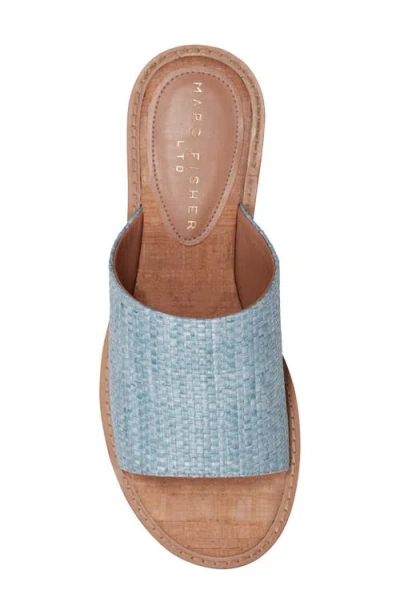 Marc Fisher Ltd Grayce Slide Sandal In Blue
