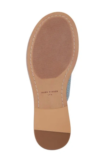 Marc Fisher Ltd Grayce Slide Sandal In Blue