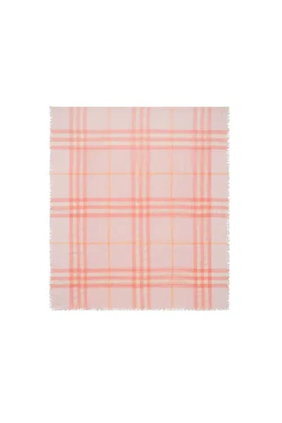 Burberry Wide Check Wool Scarf