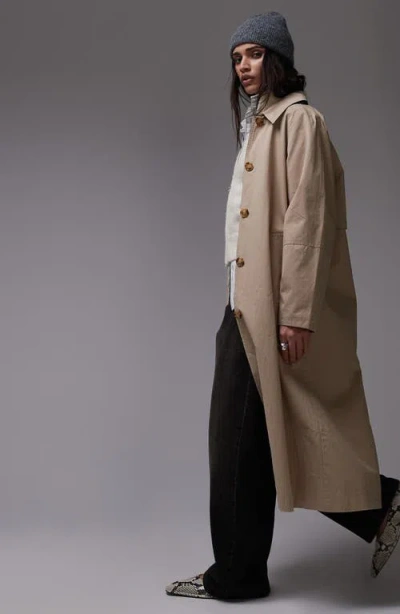 Topshop '90s Cotton Trench Coat