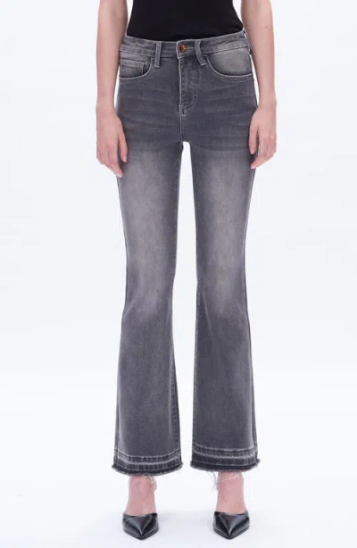 Bayeas Release Hem Mid Rise Flare Jeans