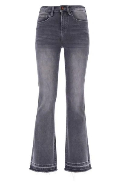 Bayeas Release Hem Mid Rise Flare Jeans