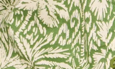 Vince Camuto Floral Button-up Shirt In Green