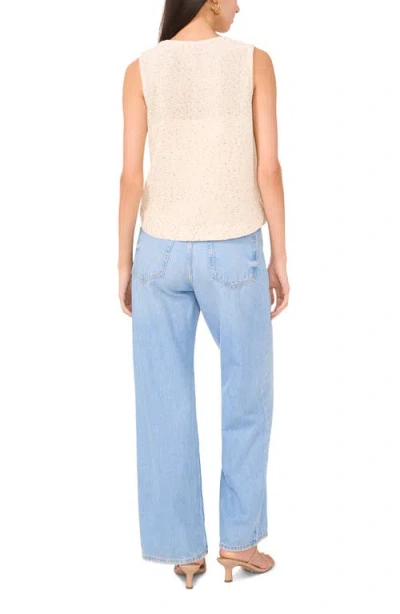 Vince Camuto Sequin Sweater Tank In Neutral