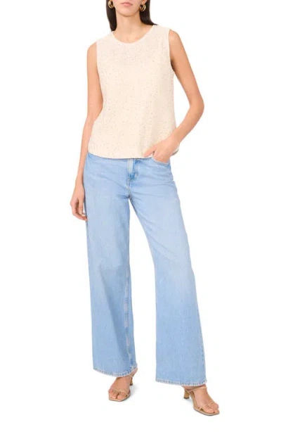 Vince Camuto Sequin Sweater Tank In Neutral