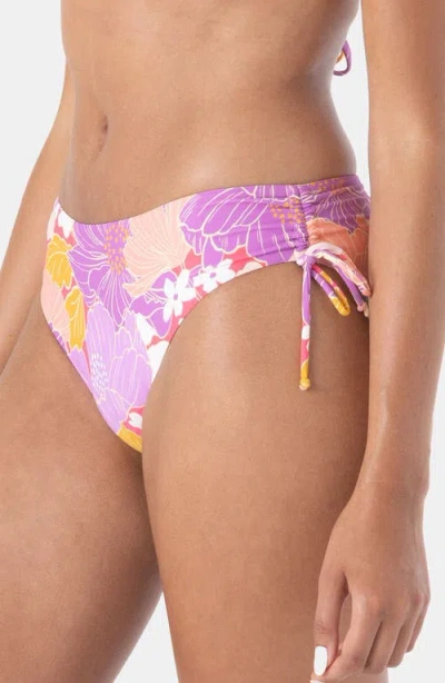 Roxy Bell Blooms Cinched Hipster Bikini Bottoms