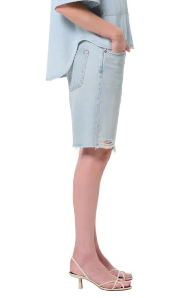 Agolde '90s Long Cutoff Denim Shorts
