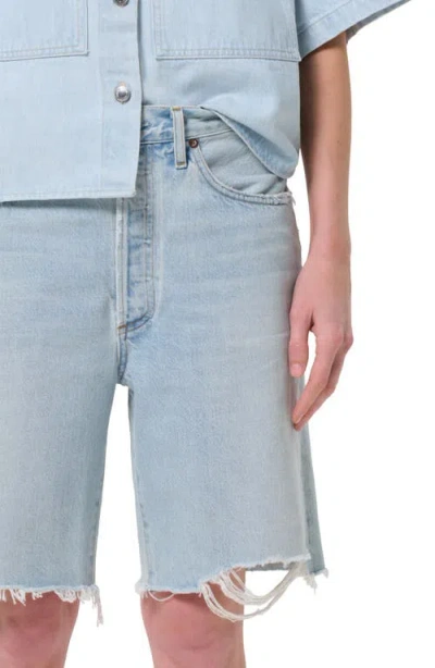 Agolde '90s Long Cutoff Denim Shorts