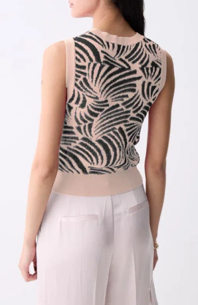 Deluc Thyago Abstract Jacquard Sleeveless Sweater