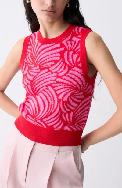 DELUC DELUC THYAGO ABSTRACT JACQUARD SLEEVELESS SWEATER 