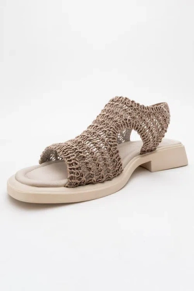 Forever & Always Shoes Weave Leather Woven Sandal