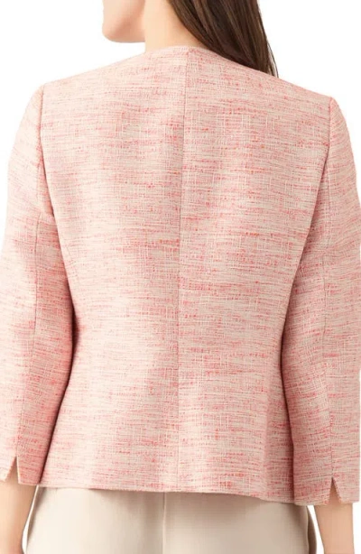Kasper Open Front Tweed Jacket