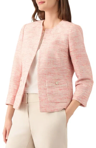 Kasper Open Front Tweed Jacket