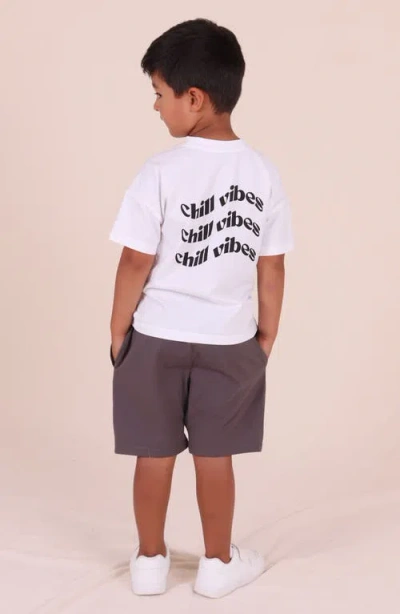 Tiny Tribe Kids' Oversize Chill Vibes Graphic T-shirt